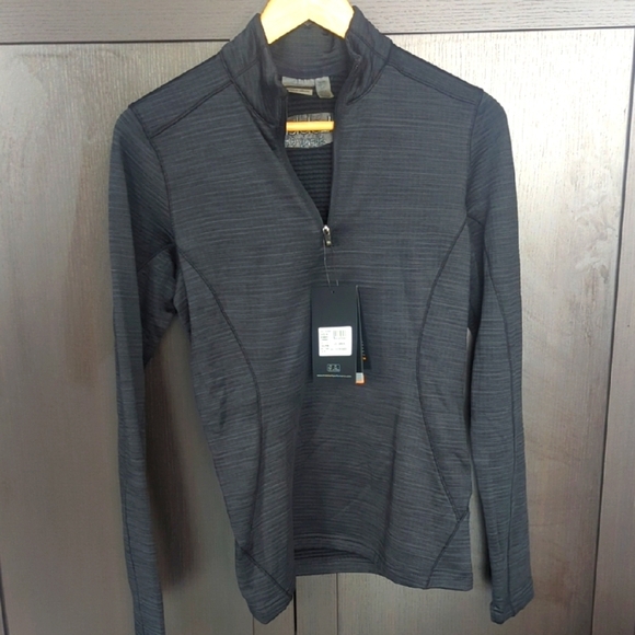 Stormtech Outdoor Charcoal Quarter-Zip Pullover Base Thermal - Size Small NWT - Picture 1 of 9